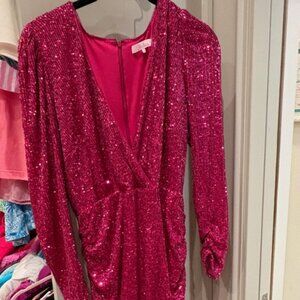 Pink sequined Parker Dress